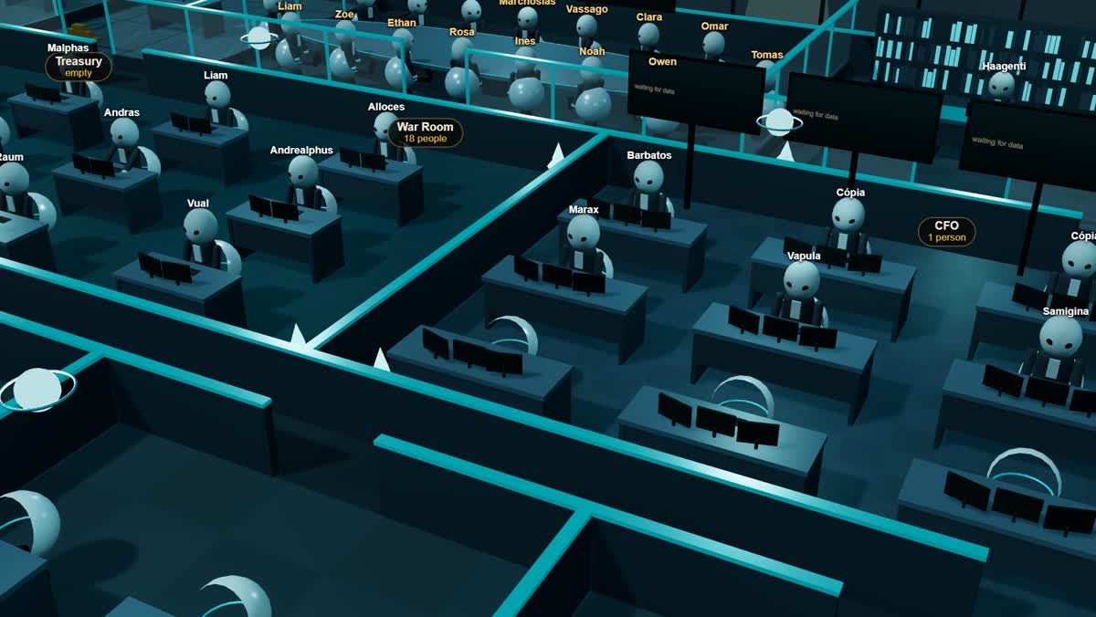 The alien mothership up close: grey visitors in pod chairs