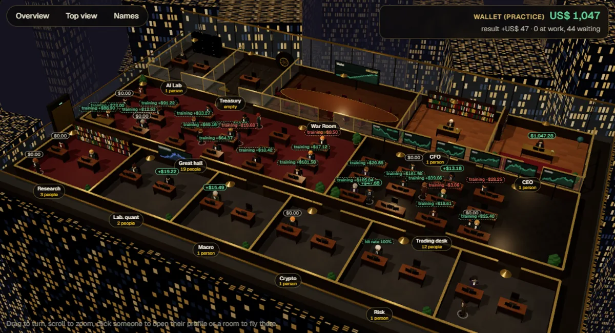 The court's hall in 3D